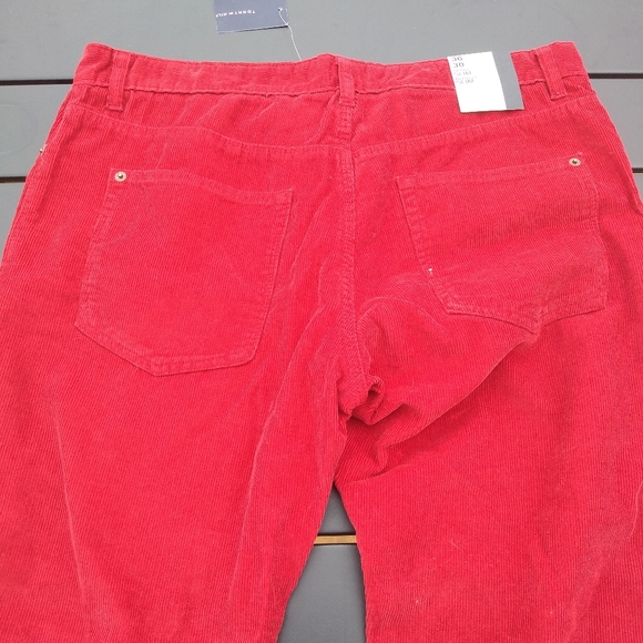 *Host Pick* NWT Tommy Hilfiger Red Rebel Slim Corduroy Pants, Size 36/30 - Picture 5 of 12